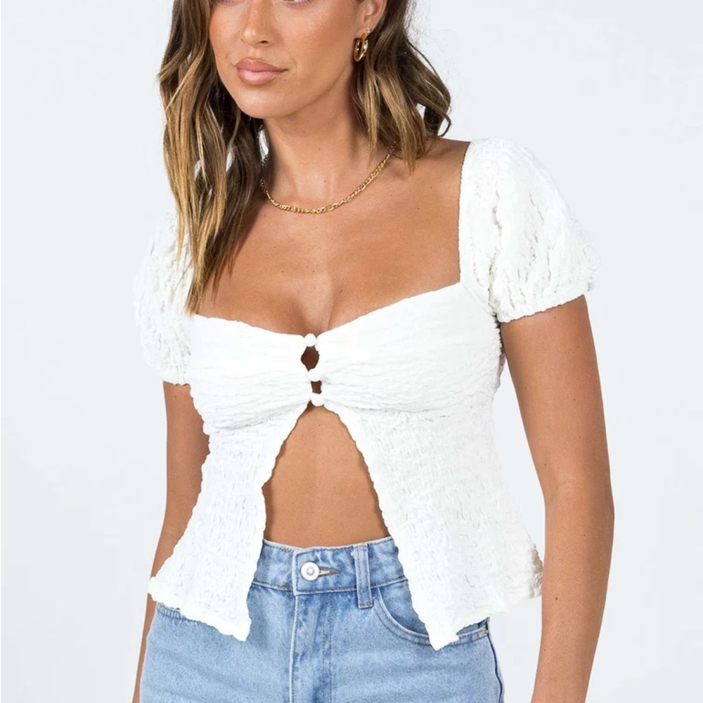 Princess Polly White Patrea Top